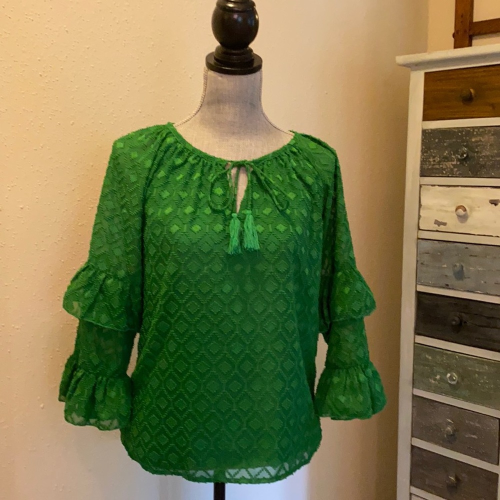 Green, Jade Melody Tan, Women’s Top, size XS